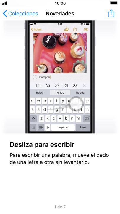 Pulsa la tecla de inicio para terminar y regresar a la pantalla de inicio.