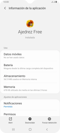 Pulsa Almacenamiento.