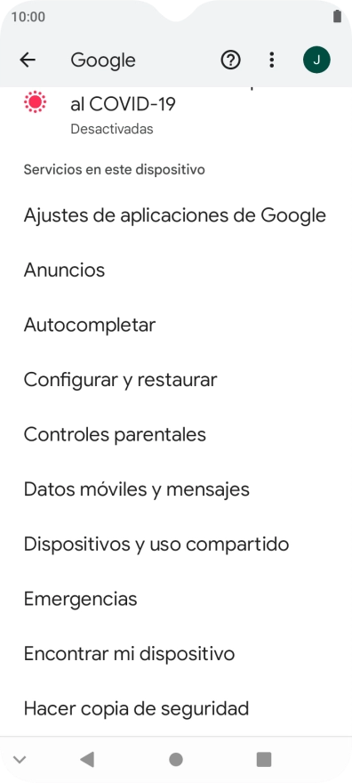 Pulsa Encontrar mi dispositivo.