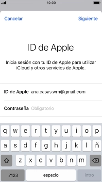 Pulsa en el campo junto a 