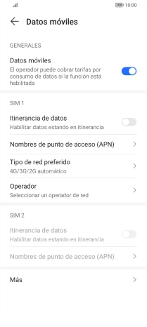 Pulsa Nombres de punto de acceso (APN).