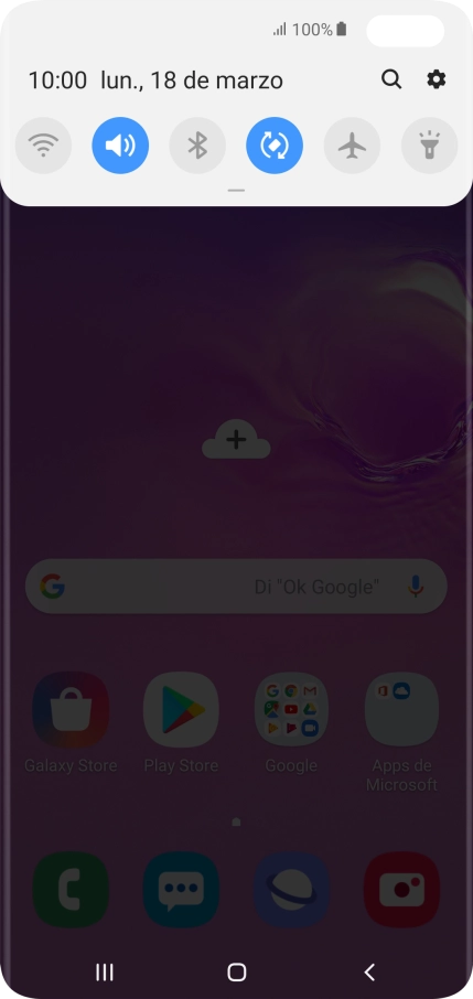 Pulsa el icono de ajustes. Pulsa el icono de ajustes.