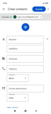 Pulsa la lista desplegable junto a 