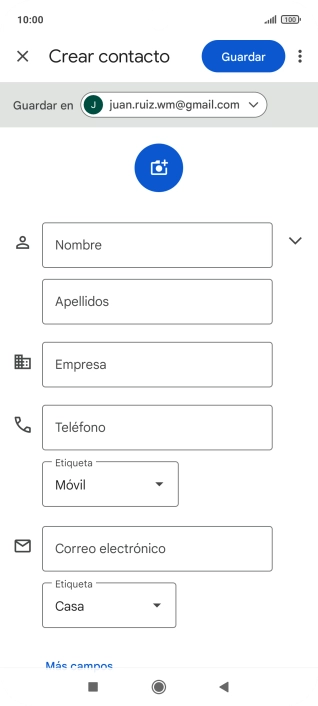 Pulsa la lista desplegable junto a 