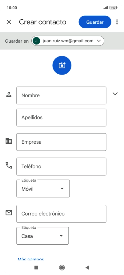 Pulsa la lista desplegable junto a 