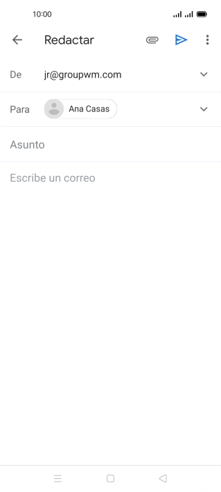 Pulsa Asunto e introduce el asunto deseado.