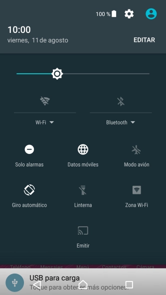Pulsa el icono de ajustes de sonido para desactivar el modo silencioso.
