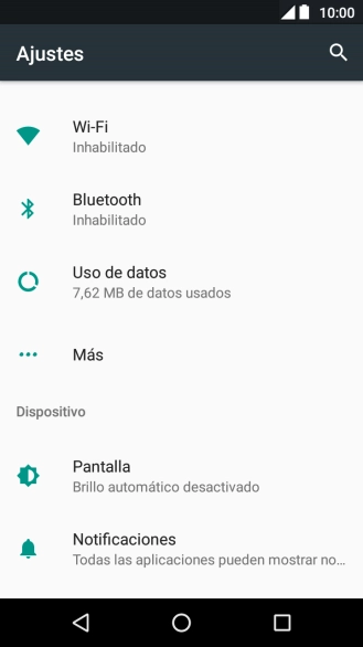 Pulsa Uso de datos.