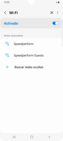 Pulsa la red wifi deseada.