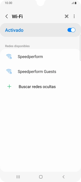 Pulsa la red wifi deseada.