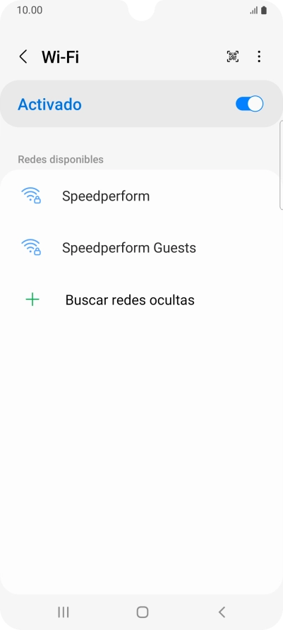 Pulsa la red wifi deseada.