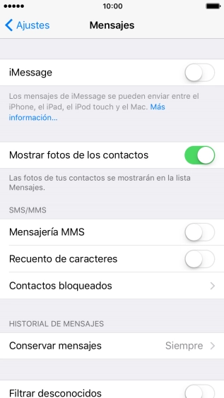 Pulsa el indicador junto a 