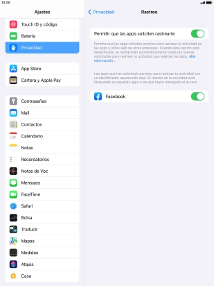 Pulsa el indicador junto a 