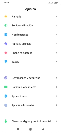 Pulsa Ajustes adicionales.