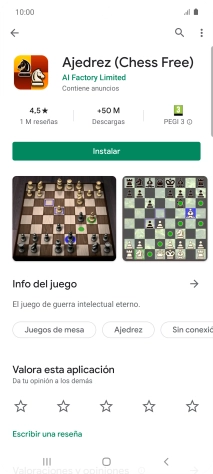 Pulsa Instalar y sigue las indicaciones de la pantalla para instalar la app.