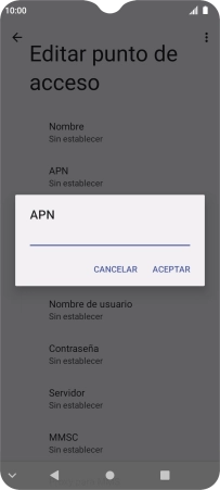 Introduce airtelwap.es y pulsa ACEPTAR.