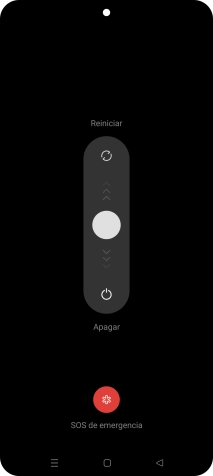 Pulsa el círculo y arrástralo hacia abajo.