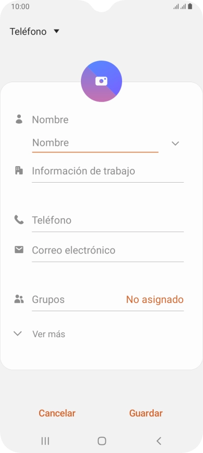 Pulsa la lista desplegable de la guía.