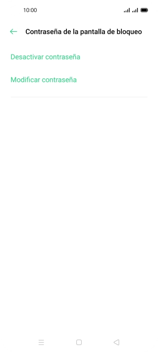 Pulsa Desactivar contraseña.