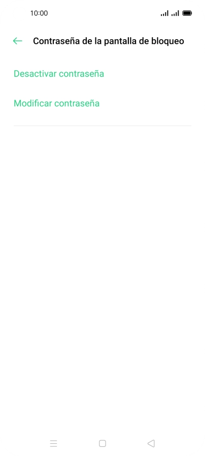 Pulsa Desactivar contraseña.