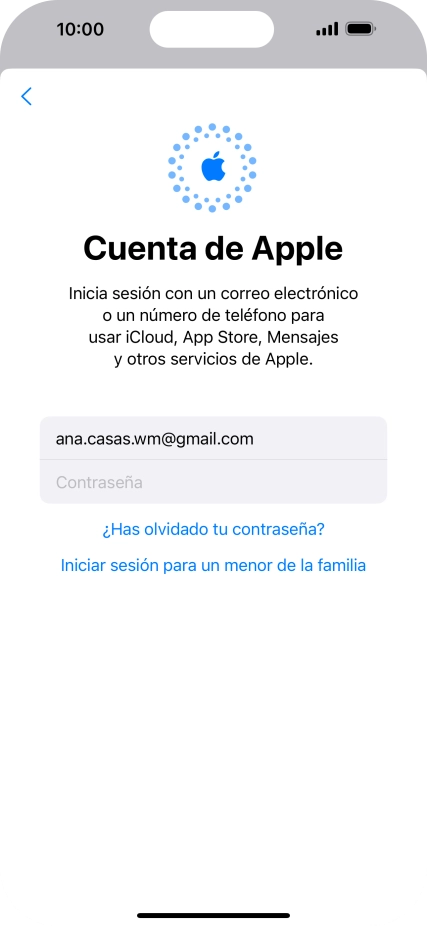 Pulsa Contraseña e introduce la contraseña de tu ID de Apple.