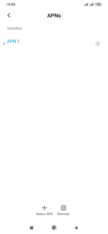 Pulsa Nuevo APN.