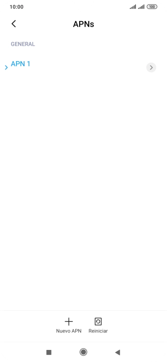 Pulsa Nuevo APN.