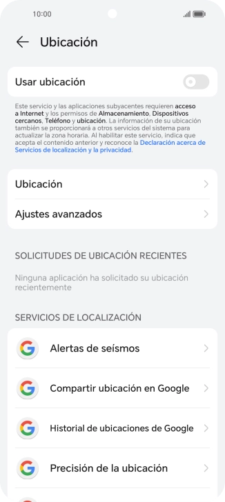 Pulsa el indicador junto a 