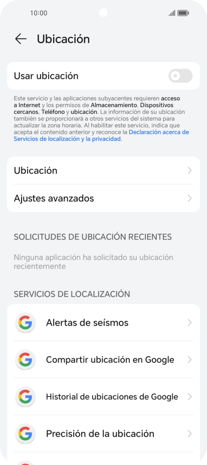 Pulsa el indicador junto a 