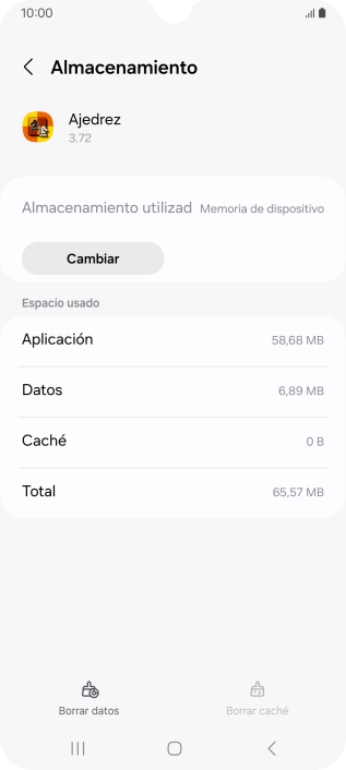 Pulsa la tecla de inicio para terminar y regresar a la pantalla de inicio.