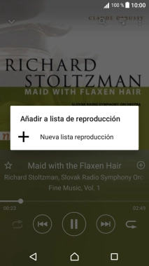 Pulsa Nueva lista reproducción. Pulsa Nueva lista reproducción.