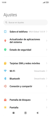 Pulsa Sobre el teléfono.
