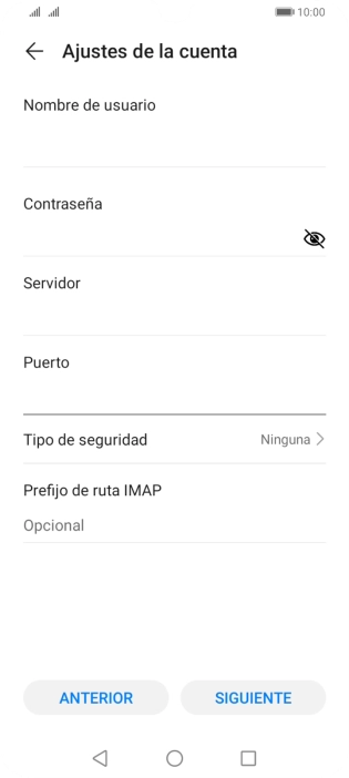 Pulsa Tipo de seguridad.