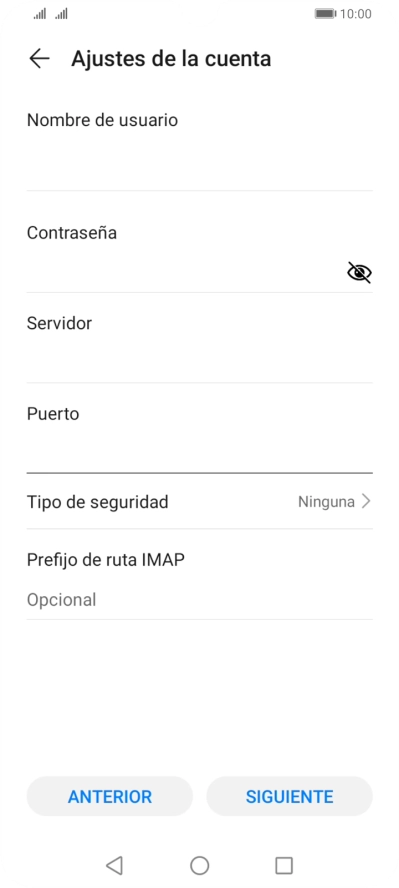Pulsa Tipo de seguridad.