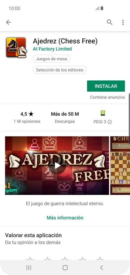 Pulsa INSTALAR y sigue las indicaciones de la pantalla para instalar la app.