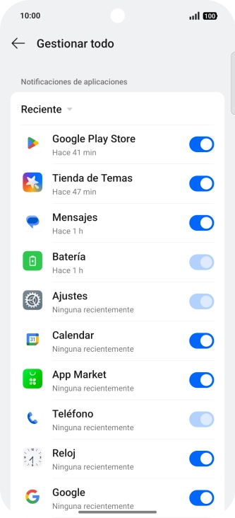 Pulsa la lista desplegable.