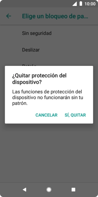 Pulsa SÍ, QUITAR. Pulsa SÍ, QUITAR.