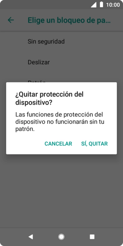 Pulsa SÍ, QUITAR. Pulsa SÍ, QUITAR.
