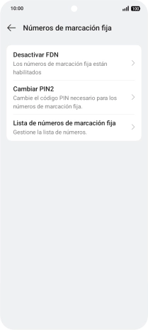 Pulsa Desactivar FDN.