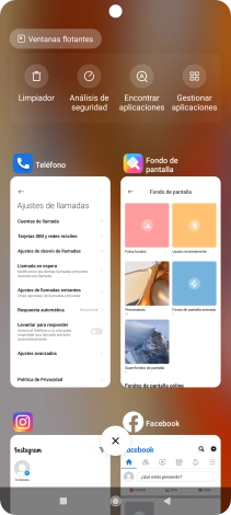 Para cerrar una sola aplicación en ejecución, desliza el dedo hacia la derecha sobre la aplicación deseada.
