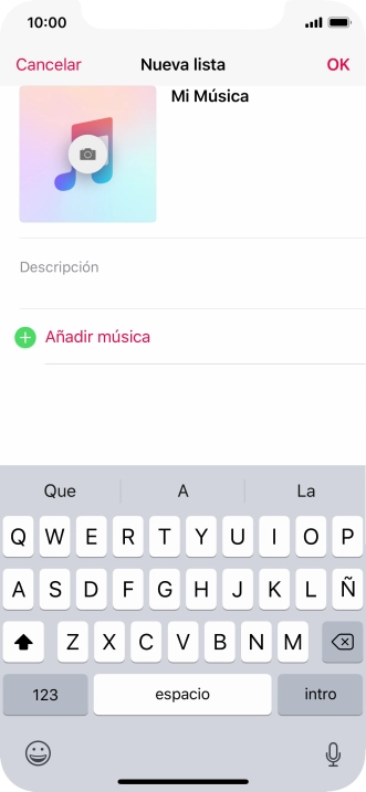 Pulsa Añadir música.