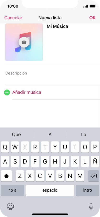 Pulsa Añadir música.
