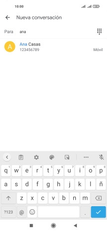 Pulsa el contacto deseado.