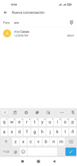 Pulsa el contacto deseado.