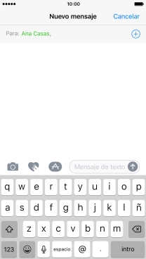Pulsa en el campo de escritura y escribe el texto del mensaje corto. Pulsa en el campo de escritura y escribe el texto del mensaje corto.