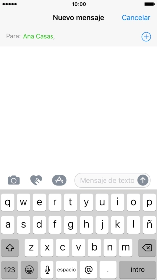 Pulsa en el campo de escritura y escribe el texto del mensaje corto. Pulsa en el campo de escritura y escribe el texto del mensaje corto.