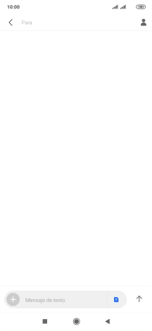 Pulsa en el campo de búsqueda e introduce las primeras letras del nombre del destinatario deseado.