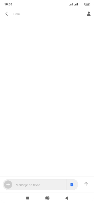 Pulsa en el campo de búsqueda e introduce las primeras letras del nombre del destinatario deseado.