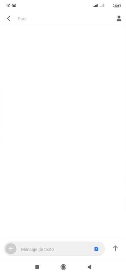 Pulsa en el campo de búsqueda e introduce las primeras letras del nombre del destinatario deseado.