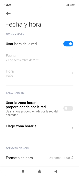 Pulsa el indicador junto a 